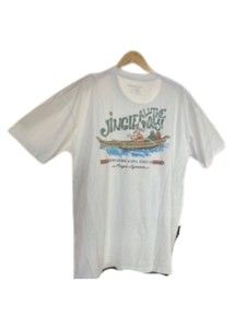 Reyn Spooner White Christmas Aloha Santa T-Shirt Size XL Jingle All The Way